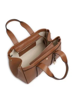 Romee Small Handtasche genarbtes Rindsleder braun