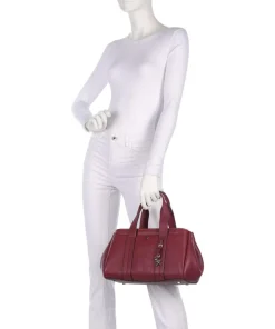 Romee Small Handtasche genarbtes Rindsleder wein