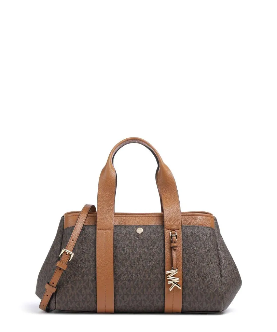 Romee Small Handtasche Lederimitat dunkelbraun