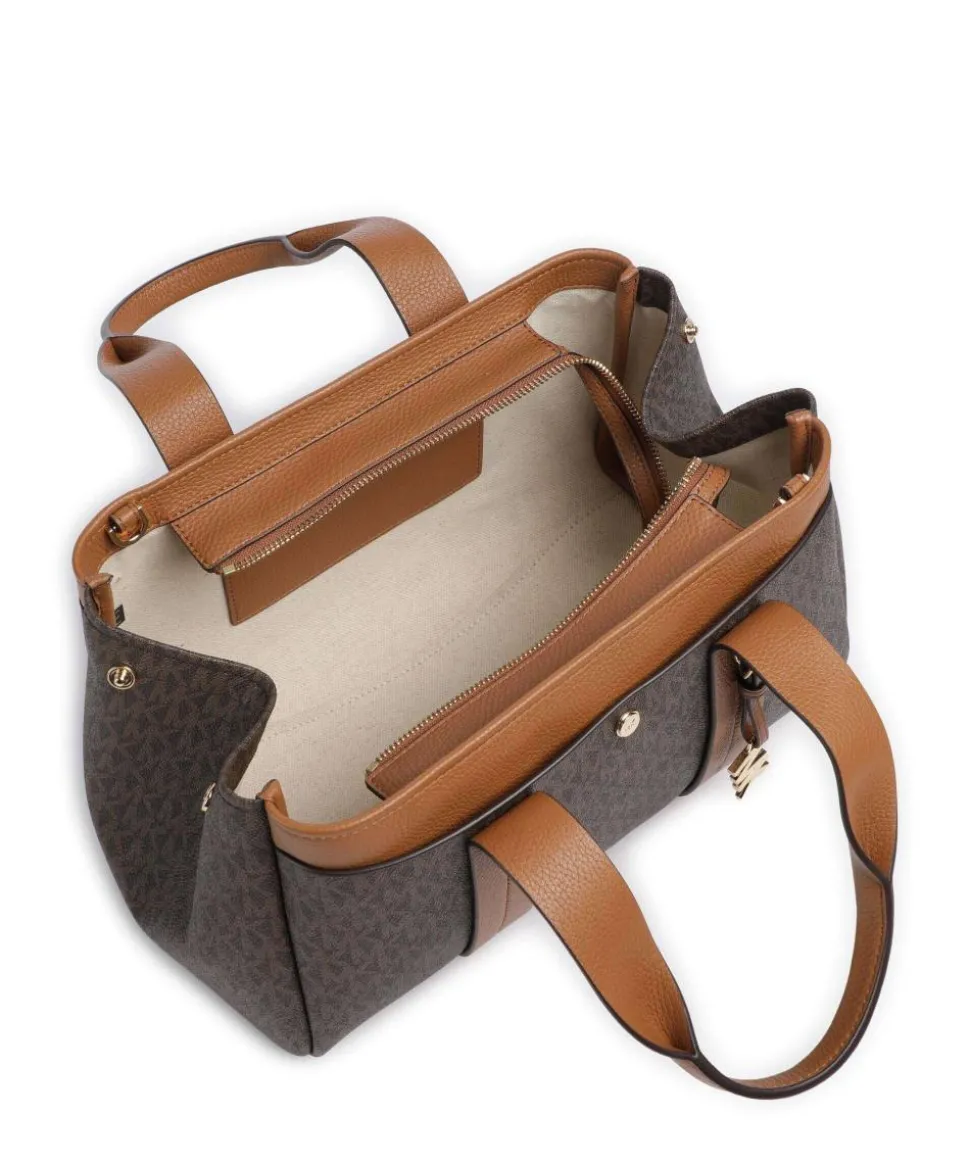 Romee Small Handtasche Lederimitat dunkelbraun