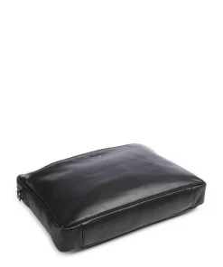 Romeo Aktentasche 14″ fein genarbtes Rindsleder schwarz