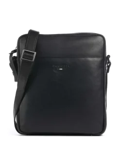 Romeo Umhängetasche fein genarbtes Rindsleder schwarz