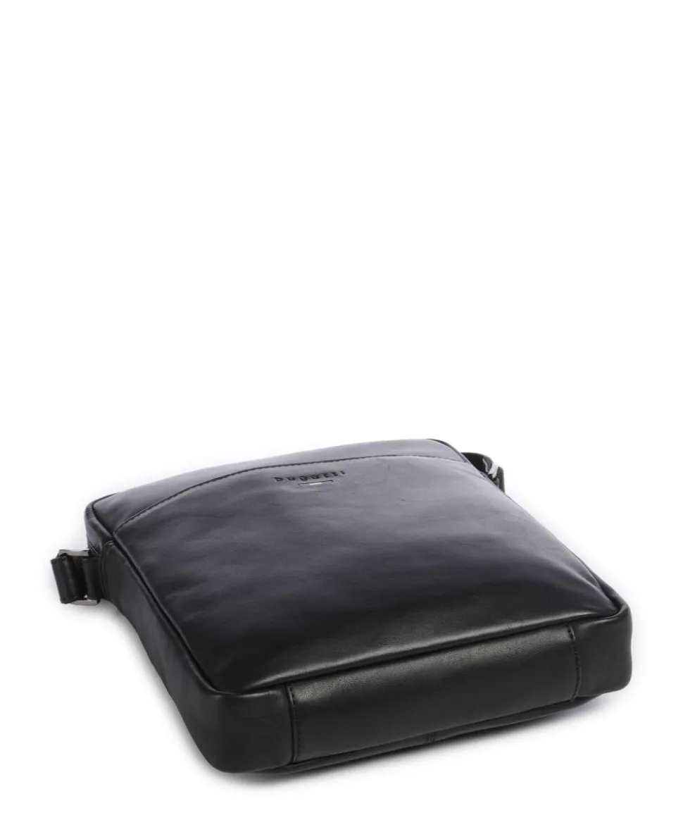 Romeo Umhängetasche fein genarbtes Rindsleder schwarz