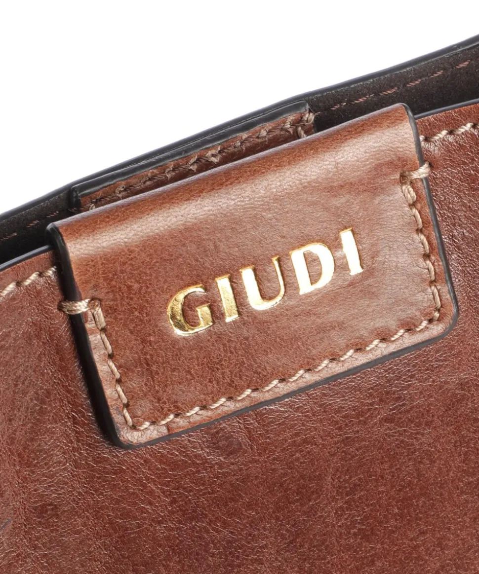 Romina Tracollina Umhängetasche fein genarbtes Rindsleder braun