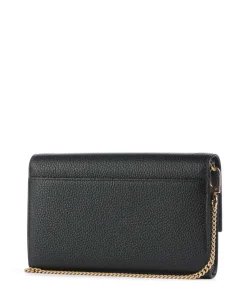 Rosa Geldbörse genarbtes Rindsleder schwarz