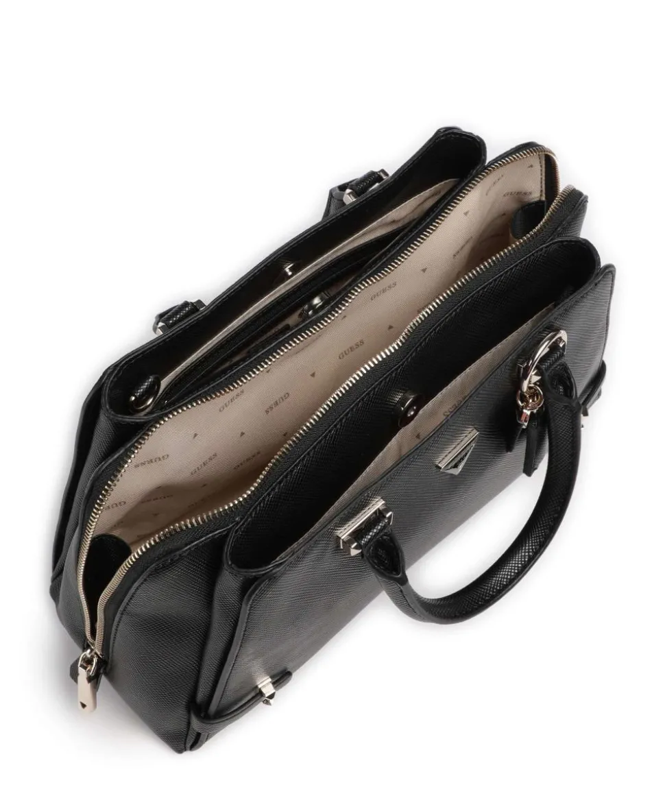 Rosalba Handtasche Lederimitat schwarz