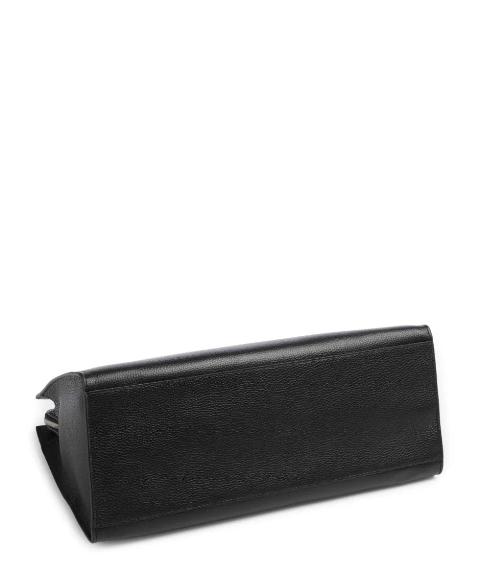 Rousaly Handtasche 15″ genarbtes Rindsleder schwarz