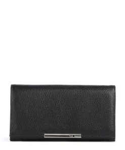 Rousi Geldbörse genarbtes Rindsleder schwarz