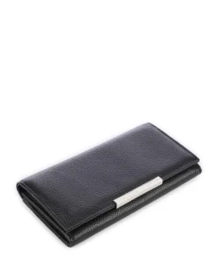 Rousi Geldbörse genarbtes Rindsleder schwarz