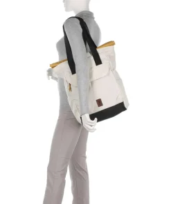 Ruckas Rucksack-Tasche 15″ recyceltes Polyester elfenbein