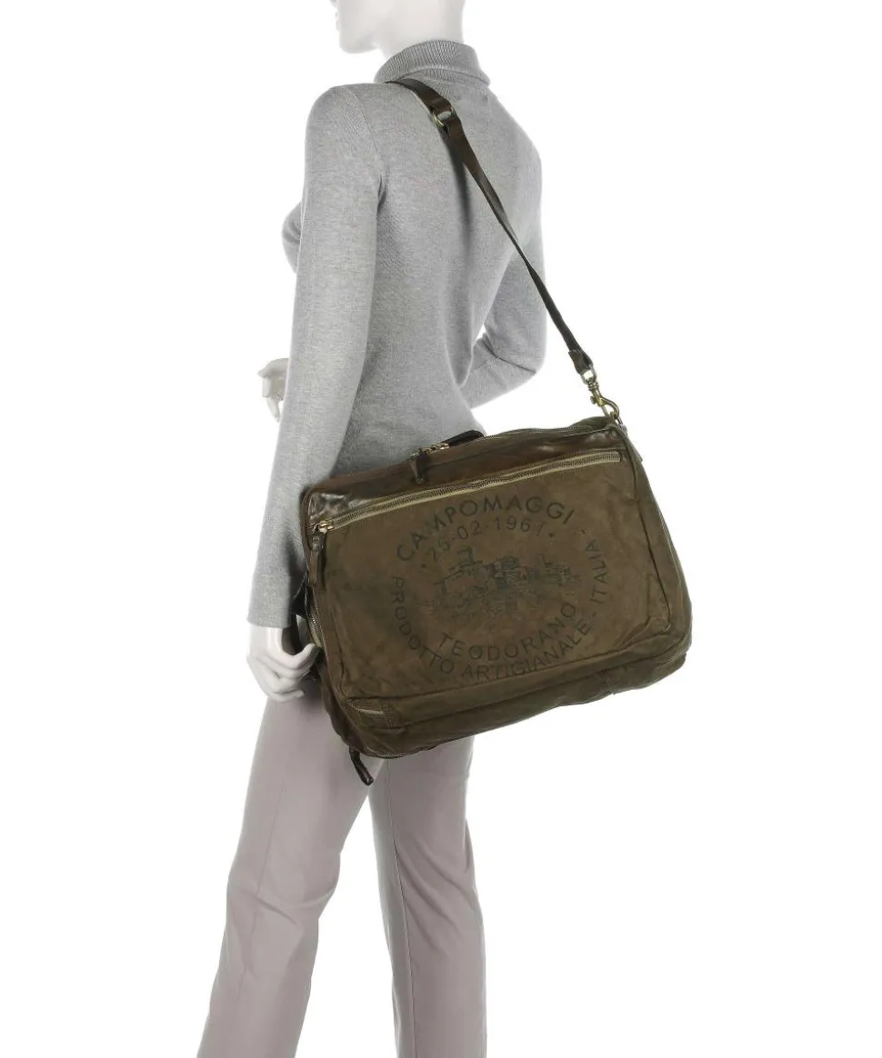 Rucksack 15″ Baumwolle olivgrün