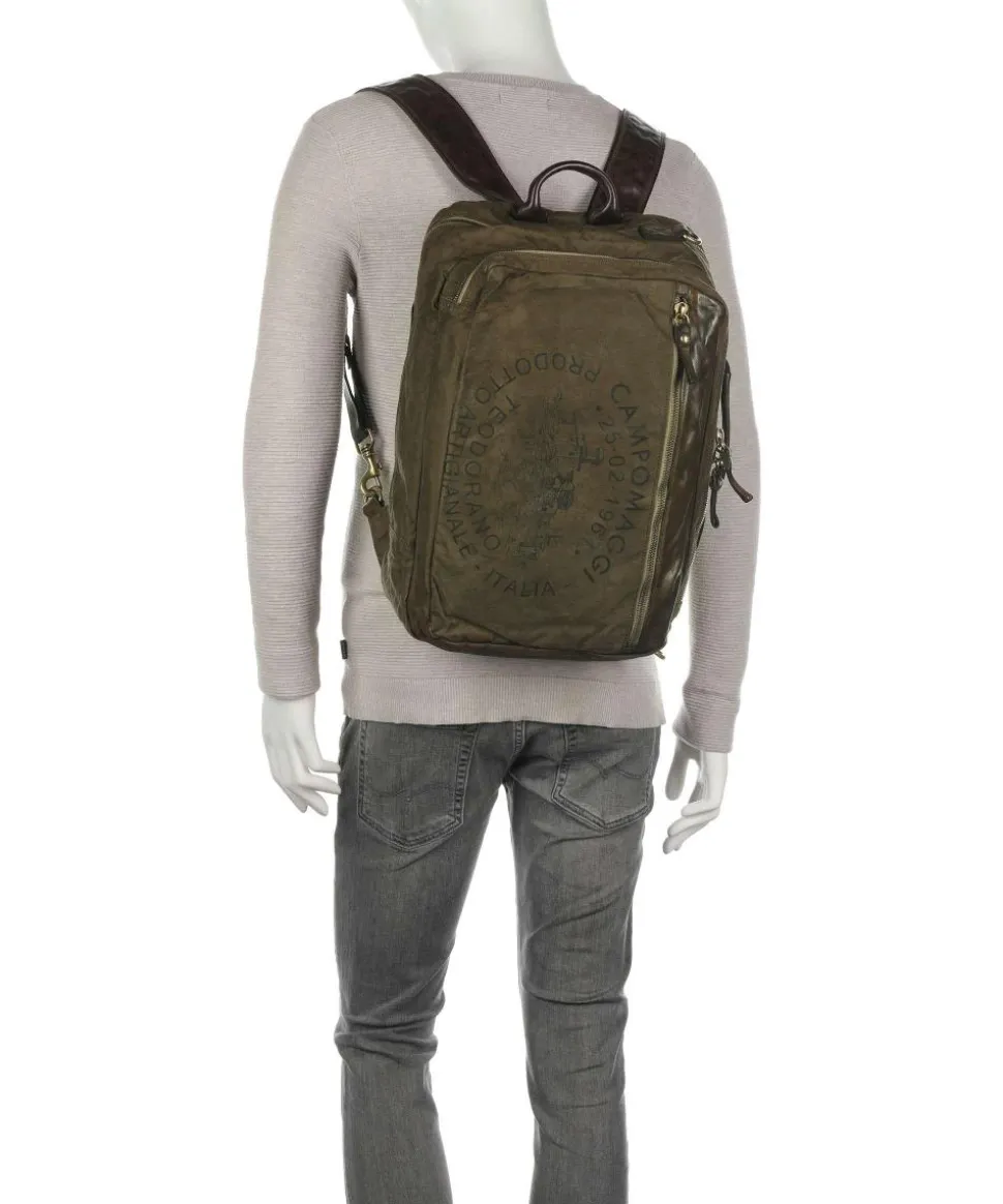 Rucksack 15″ Baumwolle olivgrün