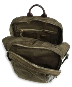 Rucksack 15″ Baumwolle olivgrün