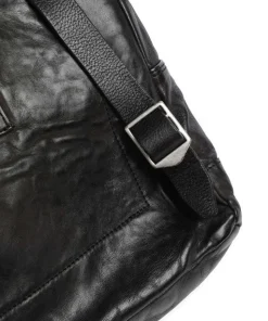 Rucksack 13″ fein genarbtes Rindsleder schwarz