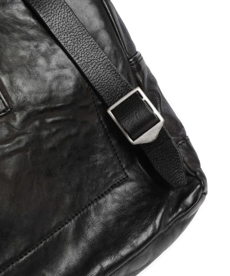 Rucksack 13″ fein genarbtes Rindsleder schwarz