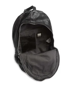 Rucksack 13″ fein genarbtes Rindsleder schwarz