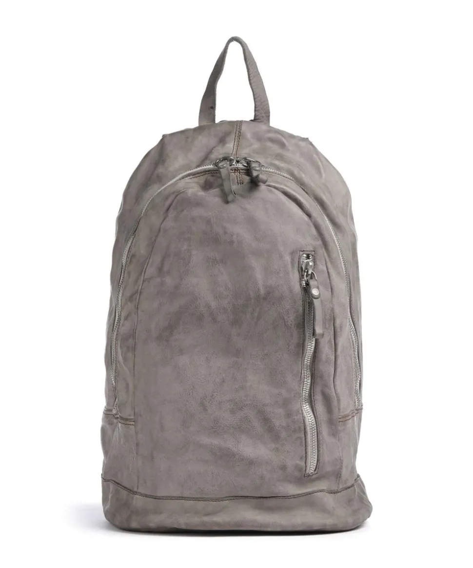 Rucksack 13″ fein genarbtes Rindsleder grau