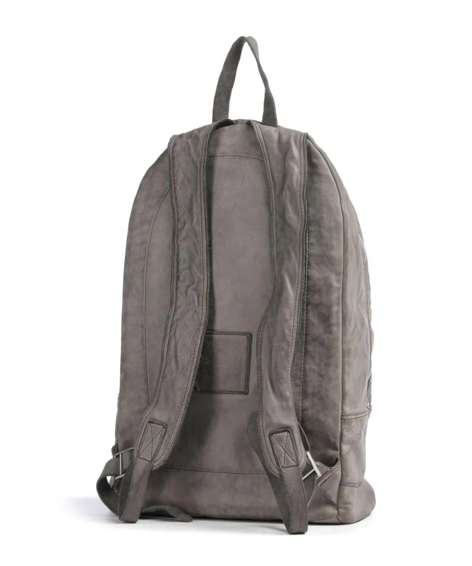 Rucksack 13″ fein genarbtes Rindsleder grau