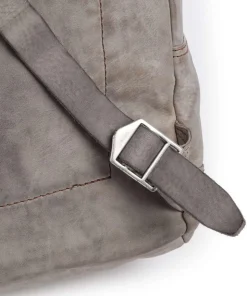 Rucksack 13″ fein genarbtes Rindsleder grau