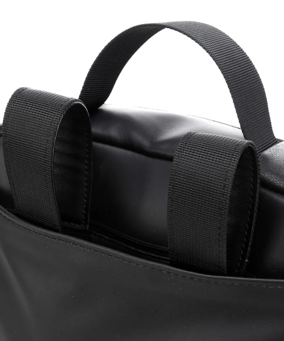 Rucksack 13″ Lederimitat schwarz