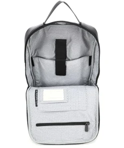 Rucksack 13″ Lederimitat schwarz