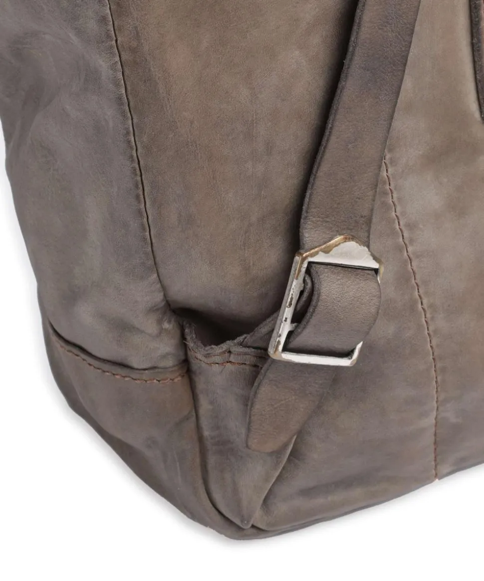 Rucksack fein genarbtes Rindsleder dunkelgrau