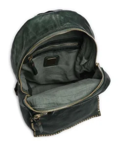 Rucksack fein genarbtes Rindsleder dunkelgrün