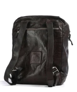 Rucksack fein genarbtes Rindsleder dunkelbraun