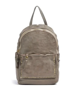 Rucksack fein genarbtes Rindsleder grau