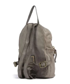 Rucksack fein genarbtes Rindsleder grau