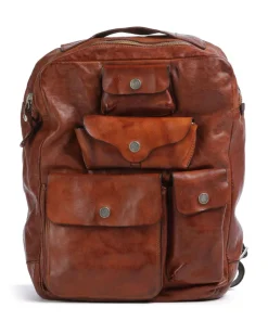 Rucksack fein genarbtes Rindsleder cognac