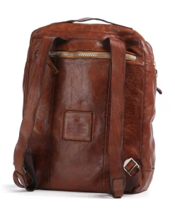 Rucksack fein genarbtes Rindsleder cognac