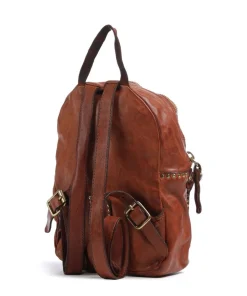 Rucksack fein genarbtes Rindsleder cognac
