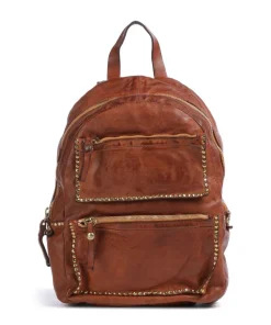 Rucksack fein genarbtes Rindsleder cognac