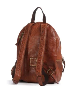 Rucksack fein genarbtes Rindsleder cognac