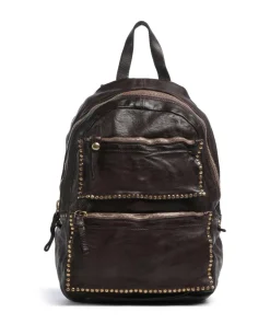 Rucksack fein genarbtes Rindsleder dunkelbraun