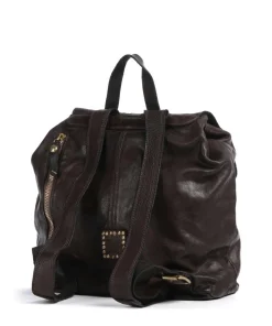 Rucksack fein genarbtes Rindsleder dunkelbraun