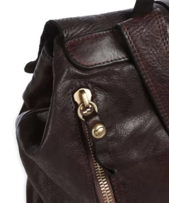 Rucksack fein genarbtes Rindsleder dunkelbraun