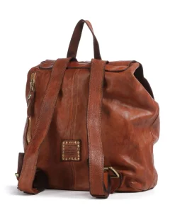 Rucksack fein genarbtes Rindsleder cognac