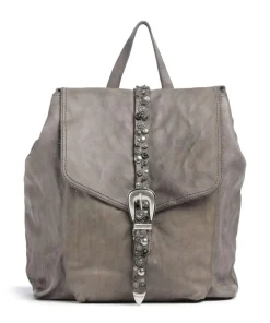 Rucksack genarbtes Rindsleder grau