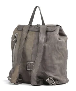 Rucksack genarbtes Rindsleder grau