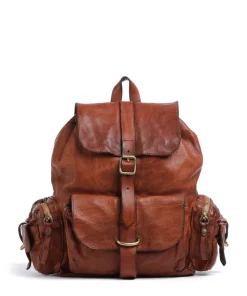 Rucksack genarbtes Rindsleder cognac