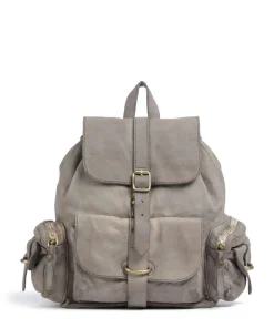 Rucksack genarbtes Rindsleder grau