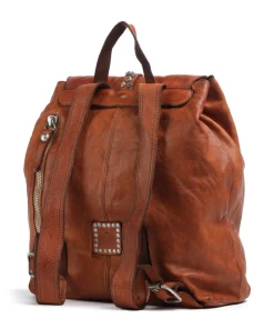 Rucksack genarbtes Rindsleder cognac