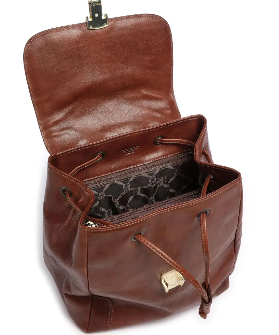 Rucksack Leder braun