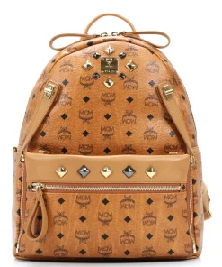 Rucksack Lederimitat cognac