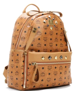 Rucksack Lederimitat cognac