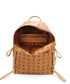 Rucksack Lederimitat cognac