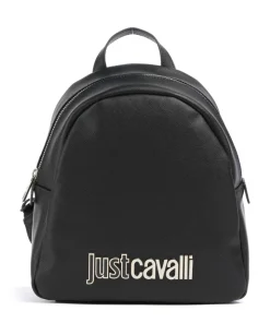 Rucksack Lederimitat schwarz