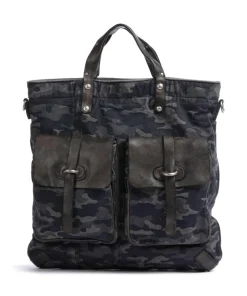 Rucksack-Tasche Baumwolle graublau